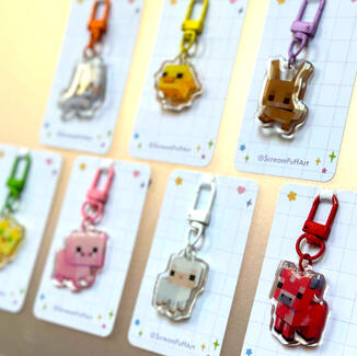 ScreamPuffArt_Keychains ScreamPuffArt_Keychains