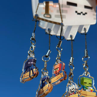 ScreamPuffArtCarabinerKeychains ScreamPuffArtCarabinerKeychains